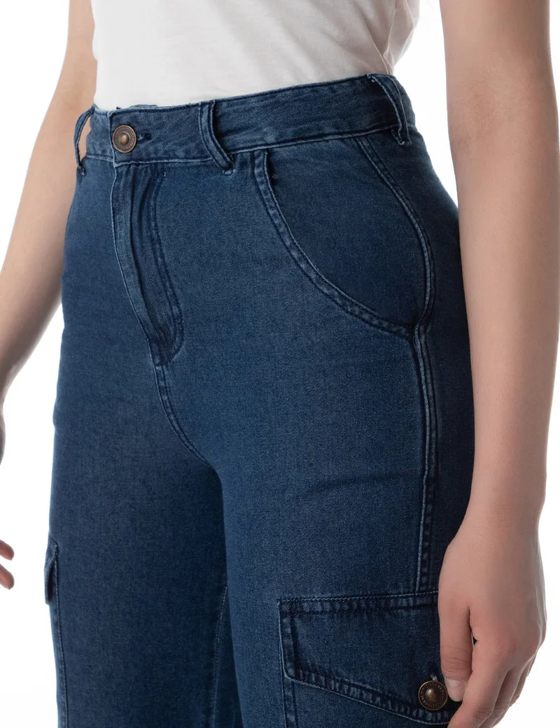 inkd Women's Cargo Pocket Jogger - High-Rise | 100% Cotton